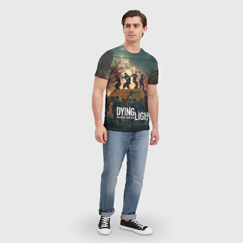 Мужская футболка 3D с принтом Dying Light, вид сбоку #3
