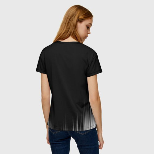 Женская футболка 3D с принтом DEAD INSIDE | DEATH STRANDING, вид сзади #2