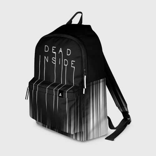 Рюкзак 3D с принтом DEAD INSIDE | DEATH STRANDING, вид спереди #2