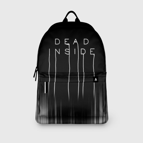 Рюкзак 3D с принтом DEAD INSIDE | DEATH STRANDING, вид сбоку #3