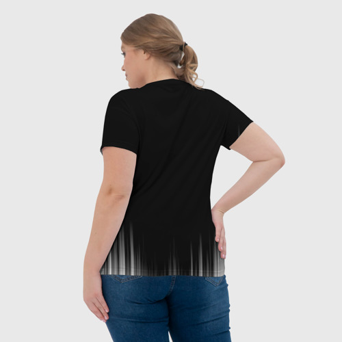 Женская футболка 3D с принтом DEAD INSIDE | DEATH STRANDING, вид сзади #2