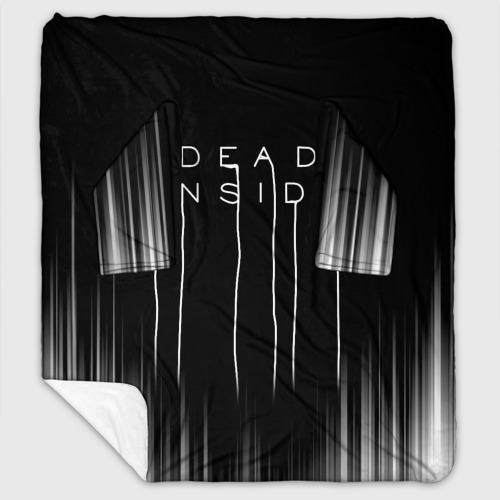 Плед с рукавами с принтом DEAD INSIDE | DEATH STRANDING, вид спереди #2