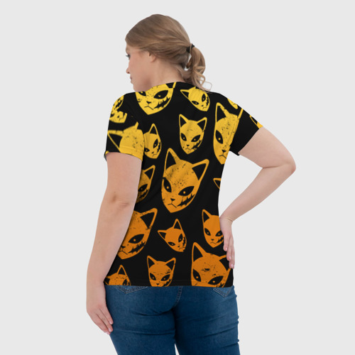 Женская футболка 3D с принтом Зенитцу Клинок рассекающий, вид сзади #2