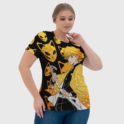Женская футболка 3D с принтом Зенитцу Клинок рассекающий, фото #4