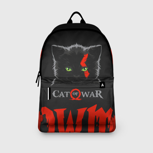Рюкзак 3D с принтом Cat of war, вид сбоку #3