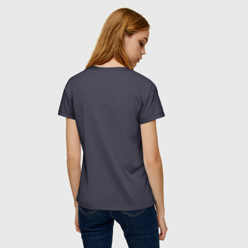 Женская футболка 3D с принтом Relax Cat, вид сзади #2