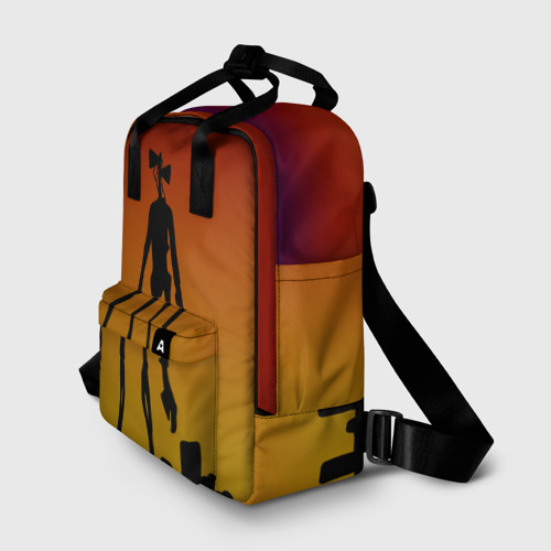 Женский рюкзак 3D с принтом СИРЕНОГОЛОВЫЙ | МОНСТР, фото на моделе #1
