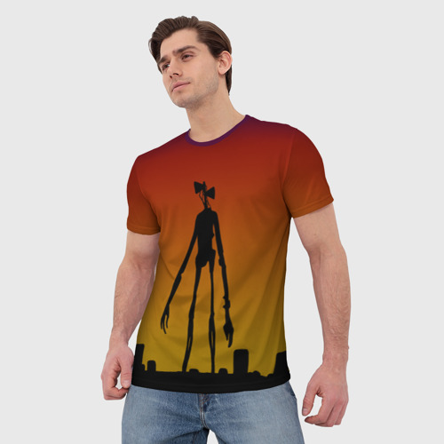 Мужская футболка 3D с принтом СИРЕНОГОЛОВЫЙ | МОНСТР, фото на моделе #1