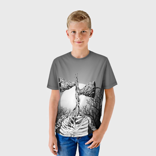 Детская 3D футболка с принтом СИРЕНОГОЛОВЫЙ, фото на моделе #1