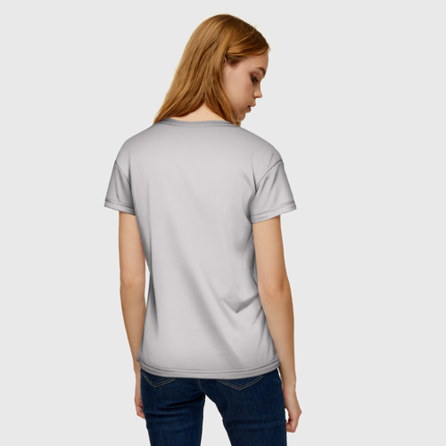 Женская 3D футболка с принтом Лисята, вид сзади #2