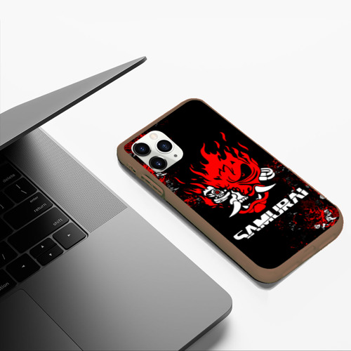 Чехол для iPhone 11 Pro Max матовый с принтом SAMURAI \ CYBERPUNK 2077, фото #5