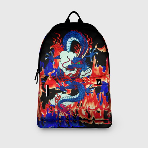 Рюкзак 3D с принтом Огненный Дракон, вид сбоку #3