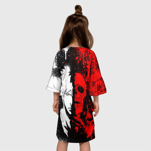 Детское платье 3D с принтом ИЧИГО БЛИЧ | ICHIGO BLEACH, вид сзади #2
