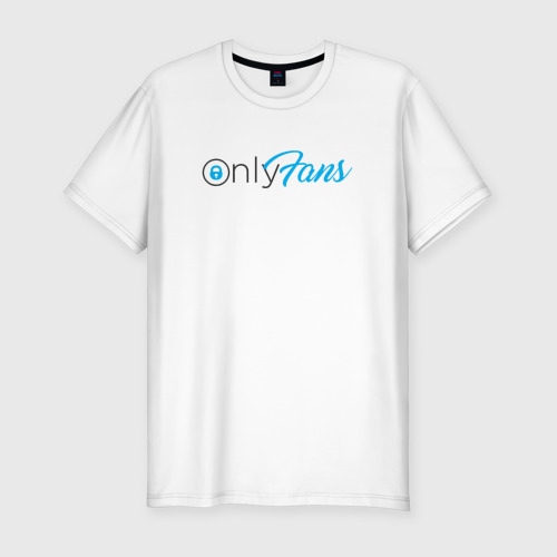 Мужская футболка хлопок Slim с принтом OnlyFans, вид спереди #2