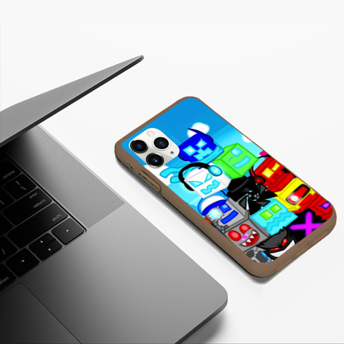 Чехол для iPhone 11 Pro Max матовый с принтом GEOMETRY DASH / ГЕОМЕТРИ ДАШ, фото #5