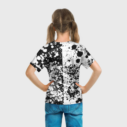 Детская футболка 3D с принтом GEOMETRY DASH / ГЕОМЕТРИ ДАШ, вид сзади #2