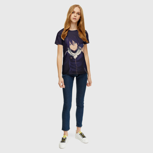 Женская футболка 3D с принтом Ято Бездомный бог, вид сбоку #3