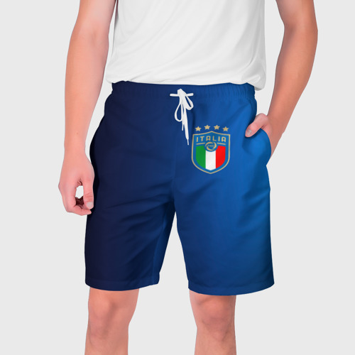 Мужские шорты 3D с принтом Сборная Италии, вид спереди #2
