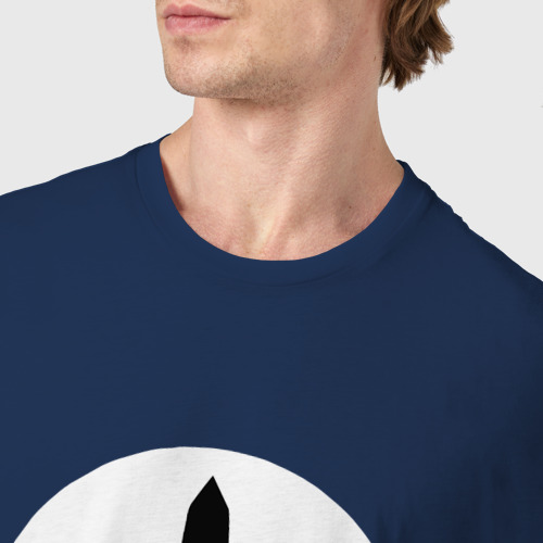 Мужская футболка хлопок с принтом Bitcoin биткоин ракета, фото #4