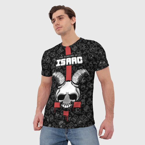Мужская футболка 3D с принтом The Binding of Isaac, фото на моделе #1