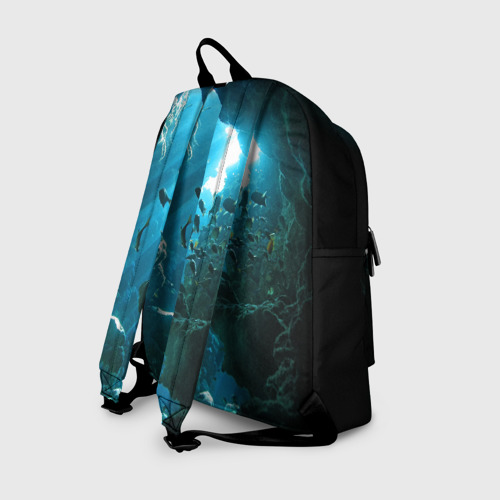 Рюкзак 3D с принтом Коралловые рыбки, вид сзади #1