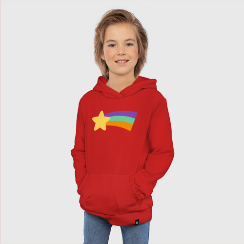 Детская хлопковая толстовка с принтом Радужный свитер Мэйбл, фото #4