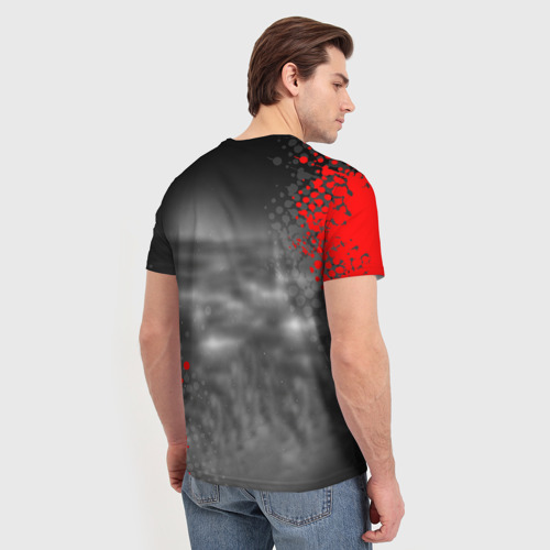 Мужская футболка 3D с принтом ТОМАС МЮЛЛЕР / БАВАРИЯ, вид сзади #2