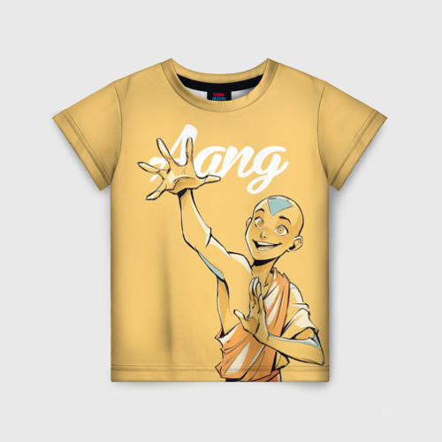 Детская футболка 3D с принтом Aang Last airbender, вид спереди #2