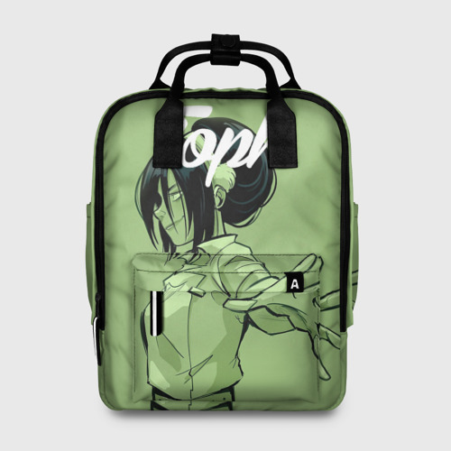 Женский рюкзак 3D с принтом Toph, вид спереди #2