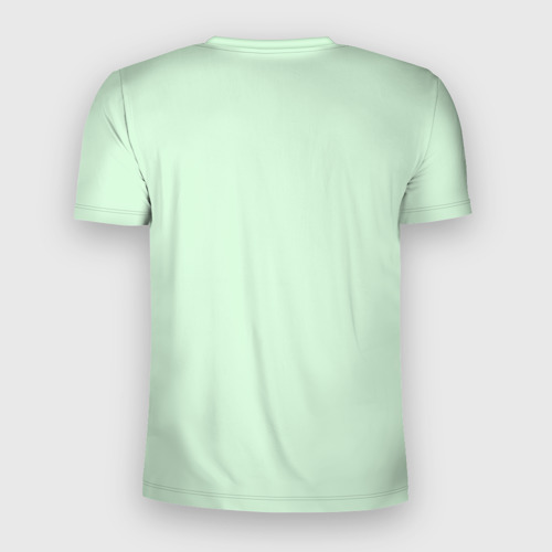 Мужская футболка 3D Slim с принтом Лягушка и пчелка, вид сзади #1