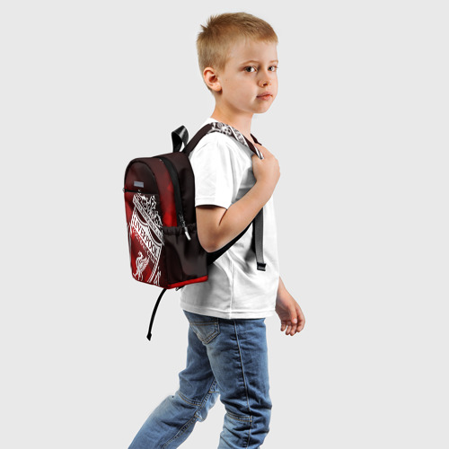 Детский рюкзак 3D с принтом LIVERPOOL / ЛИВЕРПУЛЬ, вид сзади #1