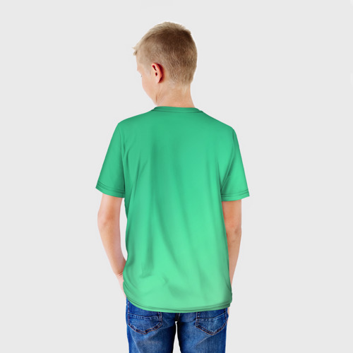 Детская футболка 3D с принтом Pravda, вид сзади #2