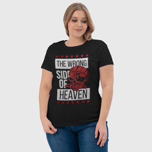Женская футболка хлопок с принтом The wrong side of hell, фото #4