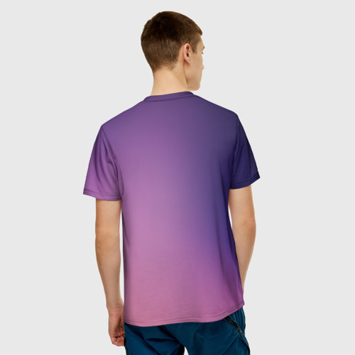 Мужская 3D футболка с принтом Gurren Lagann, вид сзади #2