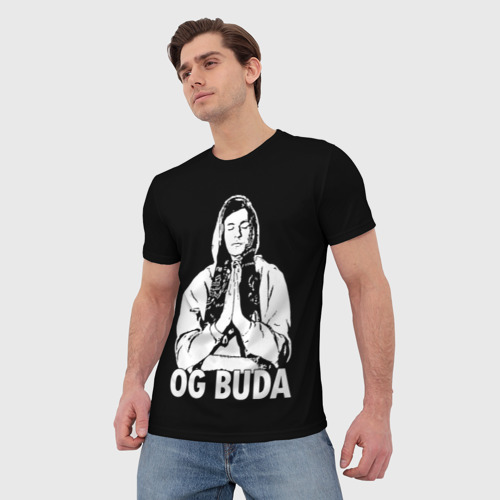Мужская футболка 3D с принтом OG Buda, фото на моделе #1