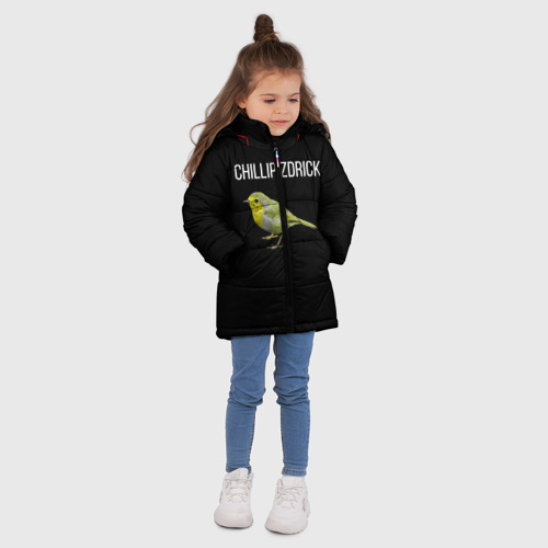 Зимняя куртка для девочек 3D с принтом Chillipizdrick, вид сбоку #3