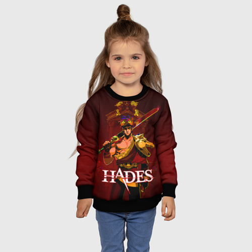 Детский свитшот 3D с принтом Zagreus Hades, фото #4