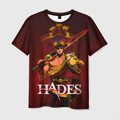 Мужская 3D футболка с принтом Zagreus Hades, вид спереди #2
