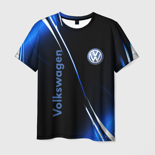 Мужская футболка 3D с принтом Volkswagen, вид спереди #2