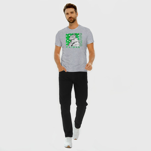 Мужская футболка премиум с принтом Caiman Dorohedoro, вид сбоку #3