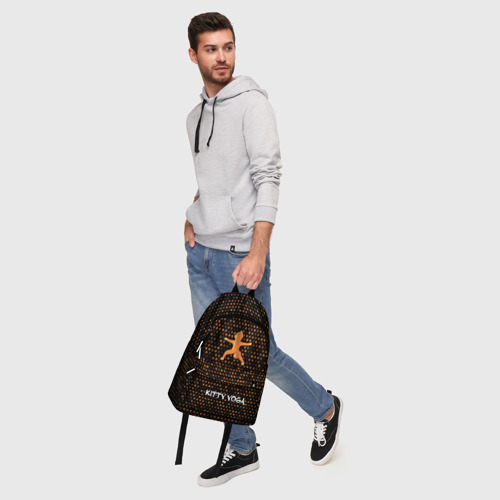 Рюкзак 3D с принтом Кошачья Йога - Звезды, фото #5