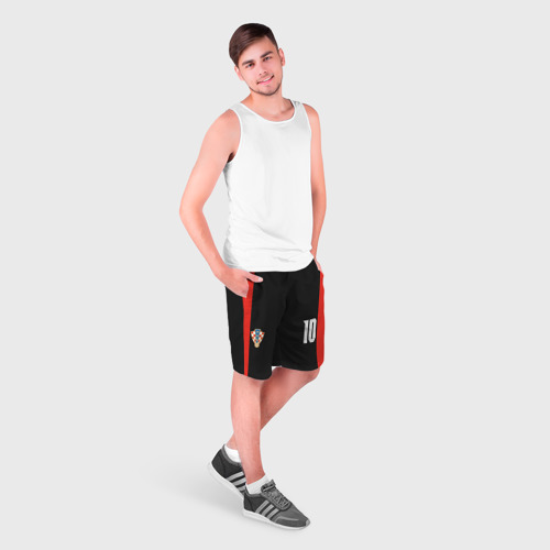 Мужские шорты 3D с принтом Шорты Луки Модрича, фото на моделе #1