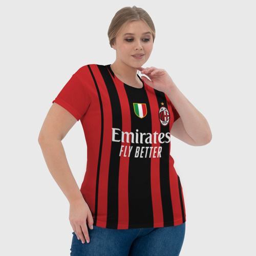 Женская футболка 3D с принтом Ибрагимович Милан 2021/2022, фото #4