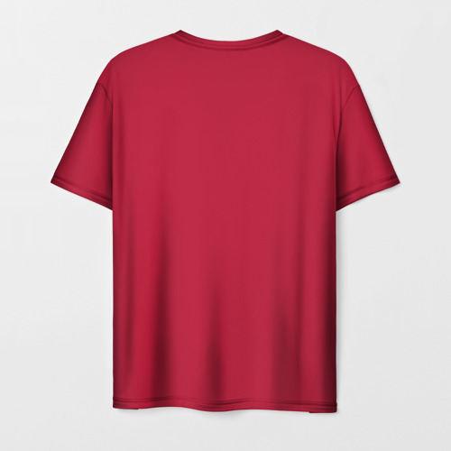 Мужская 3D футболка с принтом Portugal home, вид сзади #1
