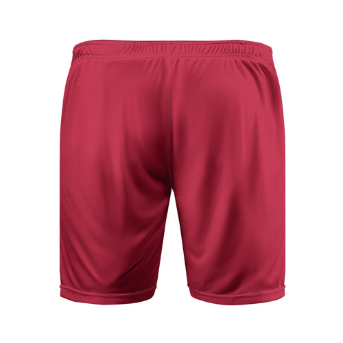 Мужские шорты 3D спортивные с принтом Portugal home bottom, вид сзади #1