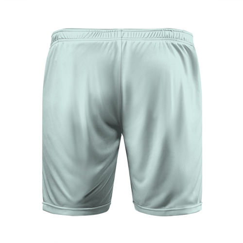 Мужские шорты 3D спортивные с принтом Portugal away bottom, вид сзади #1