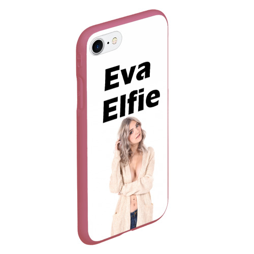 Чехол для iPhone 7/8 матовый с принтом Eva Elfie, вид сбоку #3