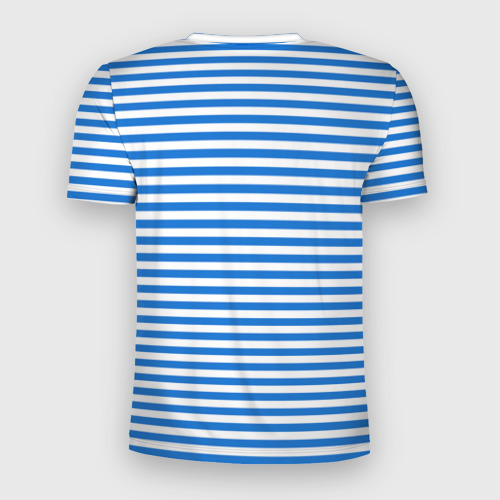 Мужская футболка 3D Slim с принтом Морская униформа, вид сзади #1