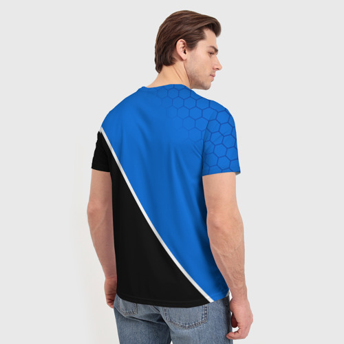 Мужская футболка 3D с принтом FC Atalanta ФК Аталанта, вид сзади #2