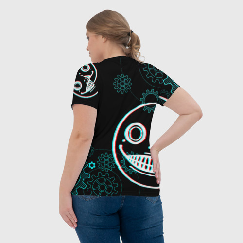 Женская футболка 3D с принтом Nier: Automata, вид сзади #2